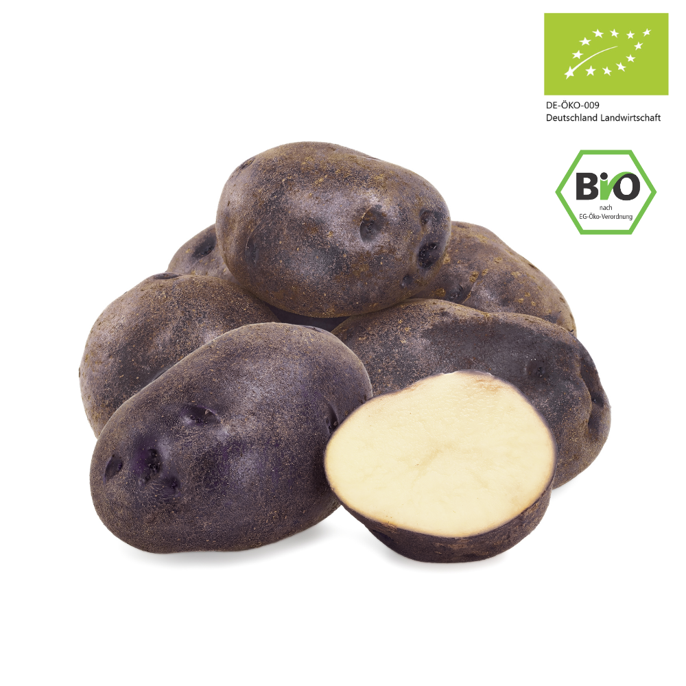 Bio Schwarze Ungarin Kartoffeln